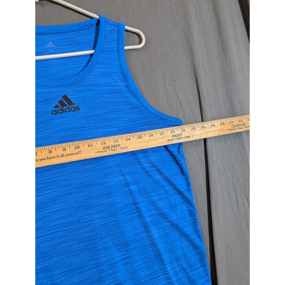 Adidas Men Sz M Blue AERO READY Tank Top Athletic Gym Workout Sleeveless - Picture 5 of 10